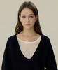 ELLIOTI V-Neck Wool Boucle Sweater_3Color