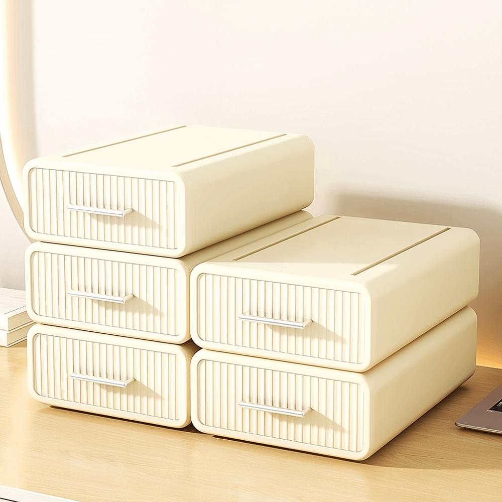 Large Capacity Desktop Storage Box Stackable Stationery Organizer Cosmetic Storage Rack  Cosmetic