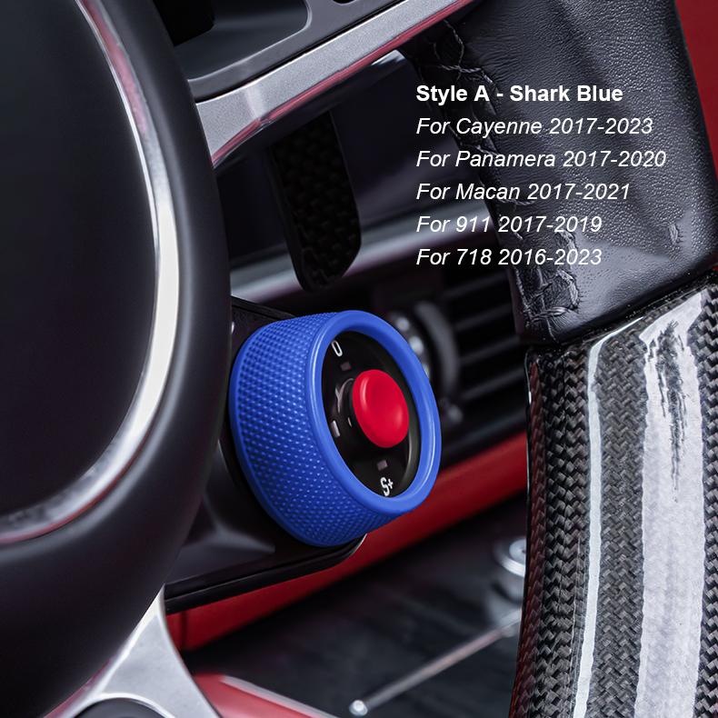 AABKV1 Automobile Steering Wheel SC Ejection Knob Button For Porsche Cayenne Panamera 2017-2025 Macan 911 2017-2024 718 16-23 Taycan