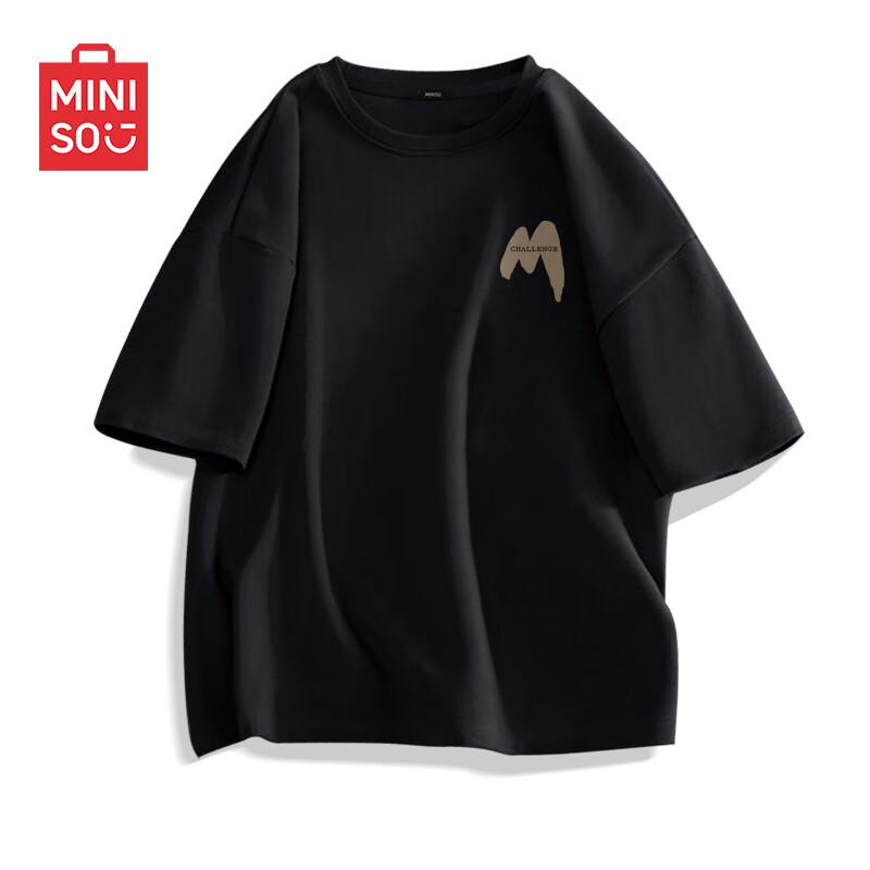 MINISO Men's Summer Pure Cotton Loose Fit T-shirt