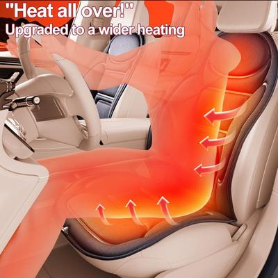 Winter Thicken Heated Car Seat Cover 12V Universal Non-Slip Heater Warm Pad Auto Cushion Mats Heating Protector Universal B X4V1