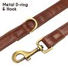 5ft Leather Dog Leash Durable Pet Walking Training Lead Leash Rope for Small Medium Large Dogs Pitbull Pug Erman Shepherd