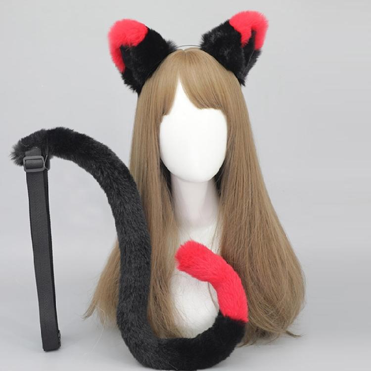Masquerades Party Hair Hoop Animal Ear Plush Headband/Tail Girl Hair Ornaments