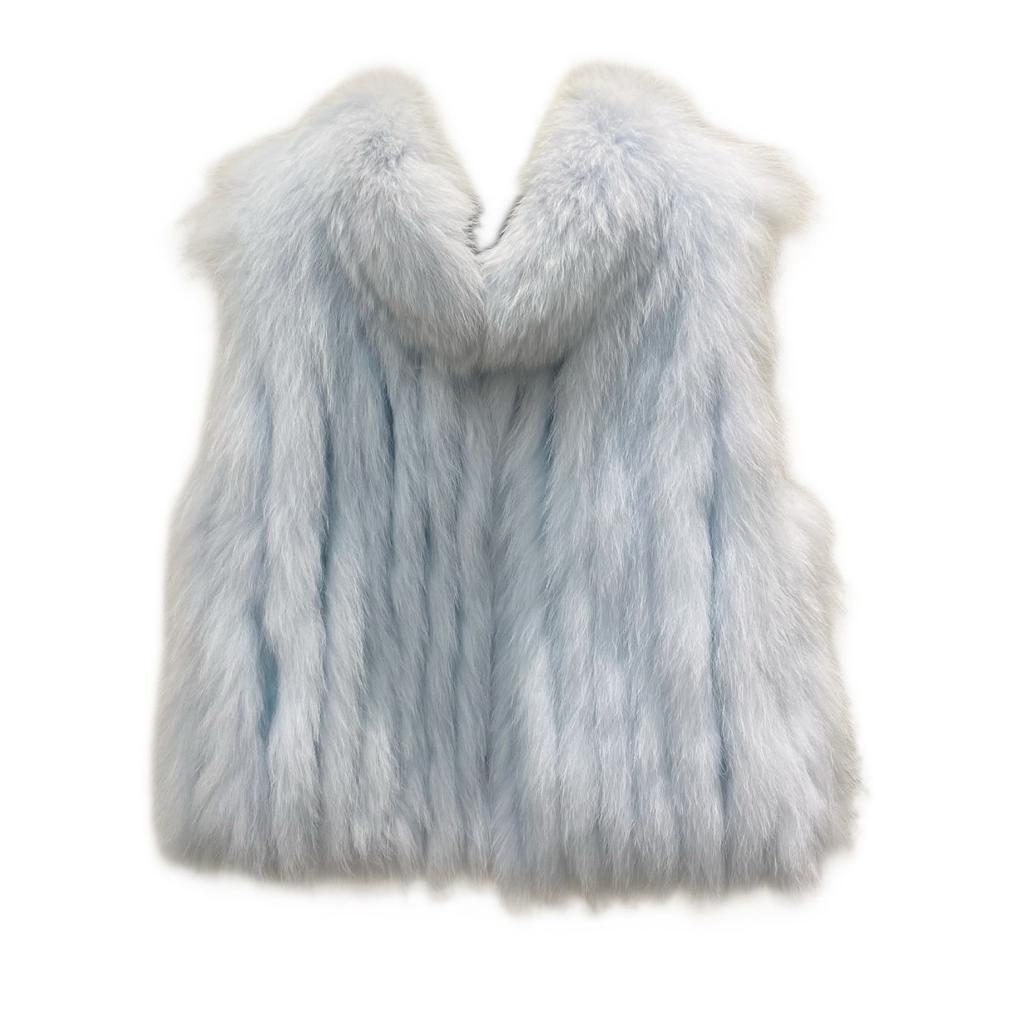 Fox hair, car strips, vest, fur jacket, women's autumn and winter new vest, warm, young and thin