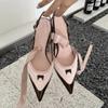 Cowhide version~ niche pointed head special-shaped heel high heels women's ballet style one-word buckle Mary Jane shallow mouth single shoes