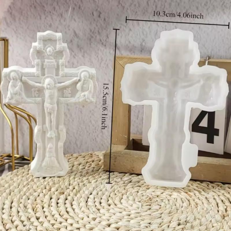 

Крест Иисуса Гипсовые Силиконовые Формы Сделай Сам Домашнее Настенное Украшение Орнамент Цементная Бетонная Форма Ремесло Искусство Орнамент Смола Форма