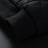 2024 Winter Men's Solid Color Quilted Stand Collar Cotton Jacket with Velvet Lining