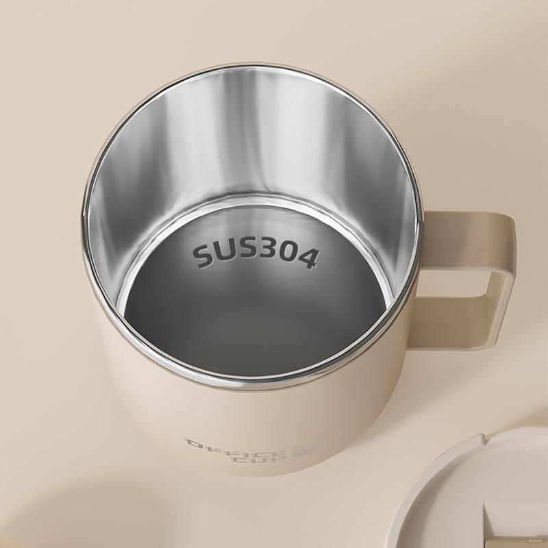 500ml Insulated Coffee Mug 304 Stainless Steel Double Wall Milk Cup WIth Handle Leak-proof Drinking Bottle Drinkware for Student