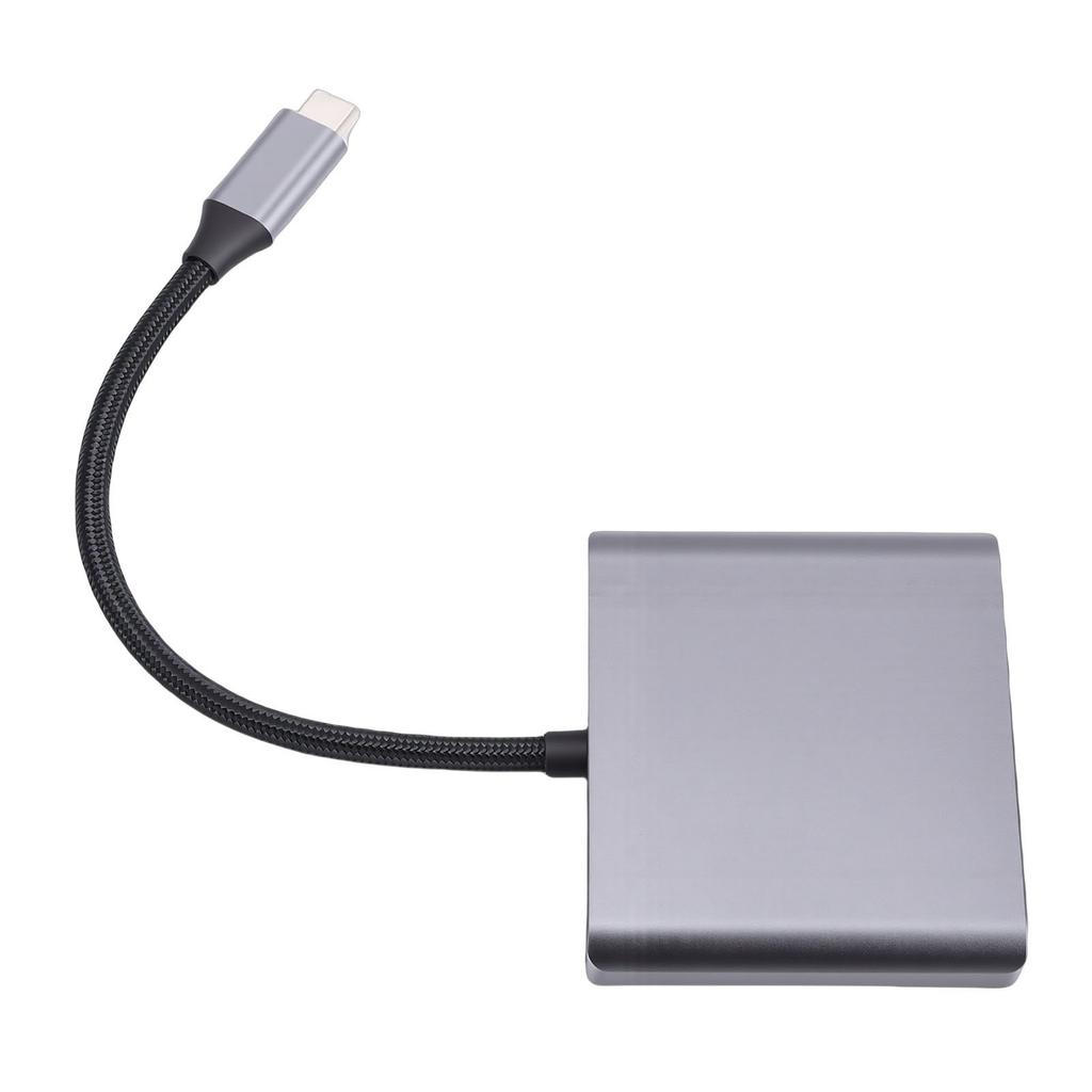 USB C to 2 HD Multimedia Adapter Support 4K 60Hz Extended and Mirrored Display Type C to HD Interface Splitter for Laptop