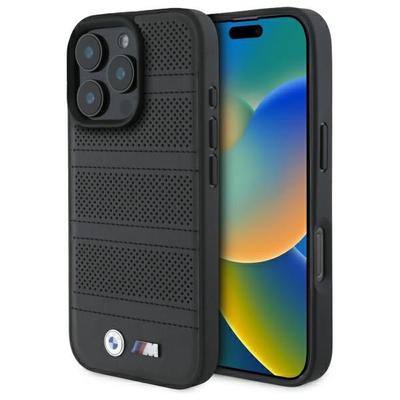 BMW Bmhmp16X23Puspk Iphone 16 Pro Max    6.9 Schwarz/Black Hardcase M Perforierte und genähte Linie Magsafe