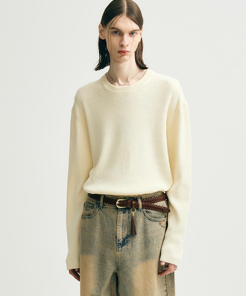 NOIRER Lux Cotton Basic Knit (Ivory)
