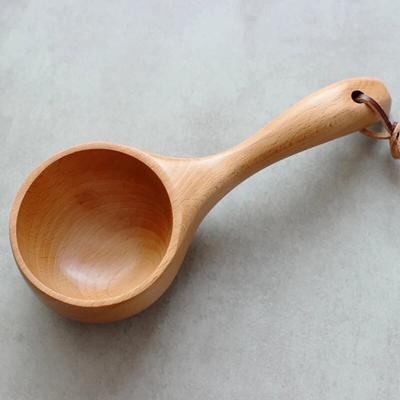 Holzschaufel im japanischen Stil, kurzer Griff, Reisschaufel, Küche, Holzseifenlöffel, Bad, Sauna, Eimer, Holzwasserschaufel, Küchenwerkzeug