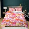 Love Heart Soft Duvet Cover Set Microfiber Bear Warm Comforter Cover Soft Romantic Beding Sets Valentine's Day For Young Girls Women Rom Decor