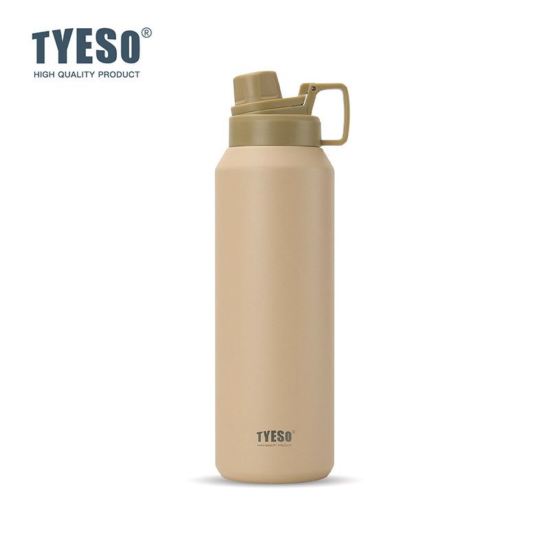 Tyeso New Stainless Steel Portable Sports Bottle Large Capacity Thermos Cup Outdoor Portable Frosted Water Cup