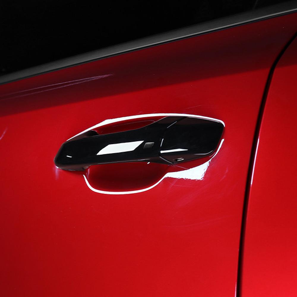 

Накладки на внешние дверные ручки автомобиля, совместимые с экстерьером KIA Stinger 2018 2022 Bright Black