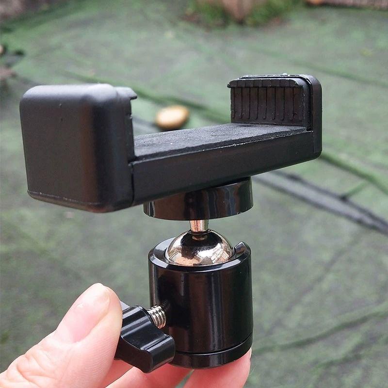 

Mobile Streaming Tripod Stand with 360° Rotating Clip One 1/4 Rotating Base + Phone Clip