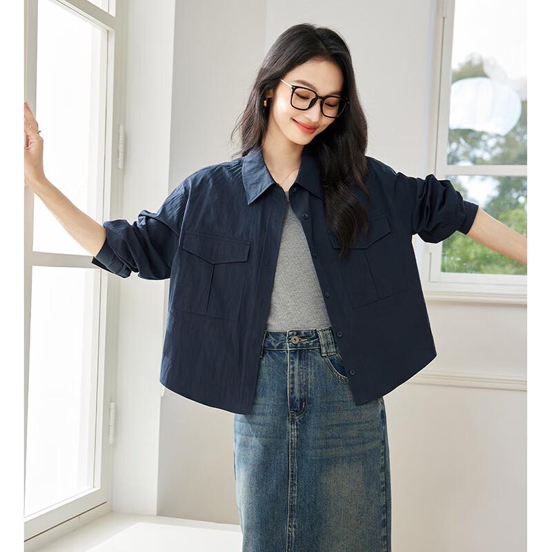 Fanximan Women's French Style Long-Sleeve Casual Shirt