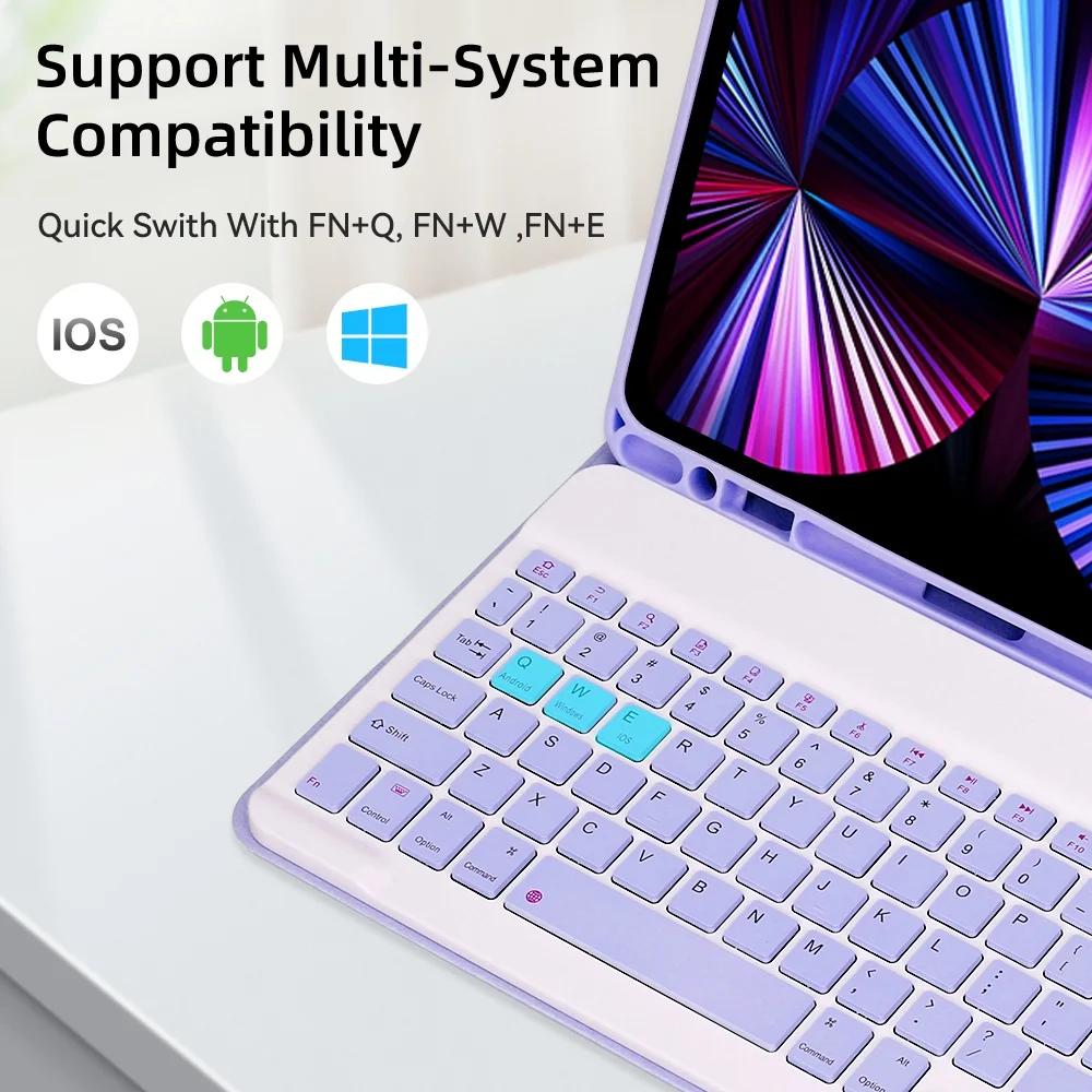 For IPad Air 13 M3 2025 Case with Separable Keyboard Mouse for IPad Air 13 M3 2025 Tablets Case for Ipad Keyboard Funda