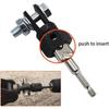 1/2inch Car Scissor Jack Adapter, Socket Drill Adapter for Or Double Hole Scissor Jacks