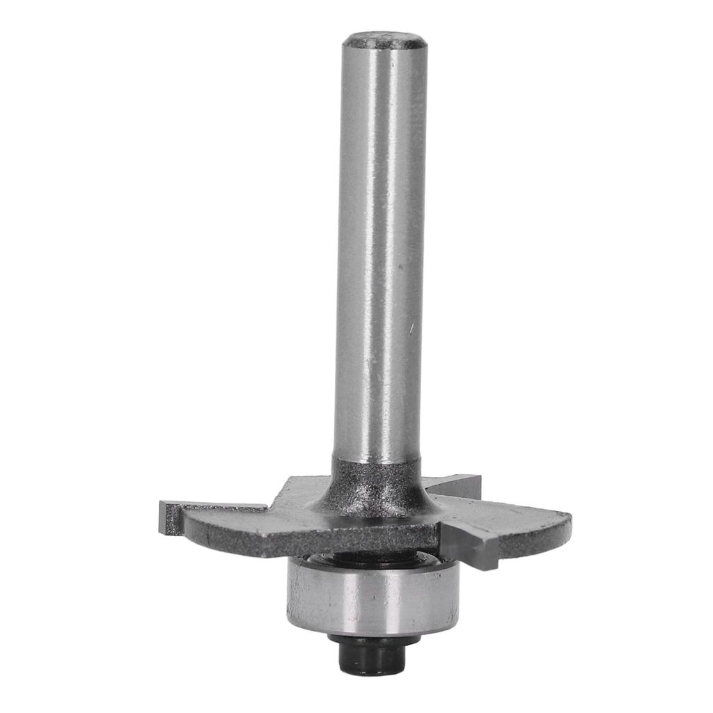 Freză cu canelură T 3 muchii coadă 1/4 inch Înălțime de tăiere 3/32 inch Freză pentru șină T cu rulment pentru