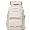 Solid color versatile student schoolbag backpack Oxford cloth junior high school college student backpack leisure travel bag