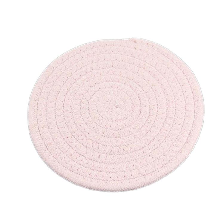 1/3pcs Handmade Braided Drink Coaster Woven Placemats Heat-Resistant Mat
