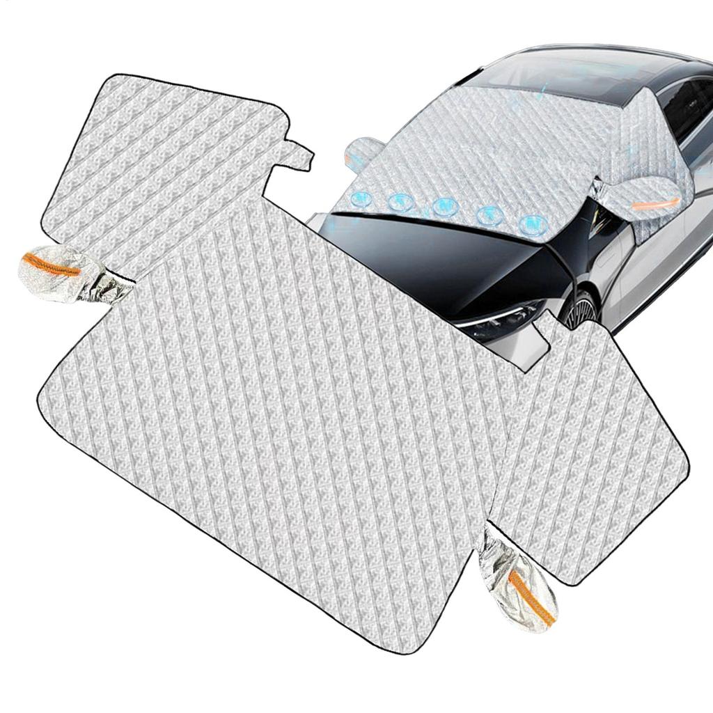Aluminum Foil Windshield Cover Car Winter Ice And Snow Shield magnetic Hood Guard Windshield Ice Protector Cover For SUVs RVs