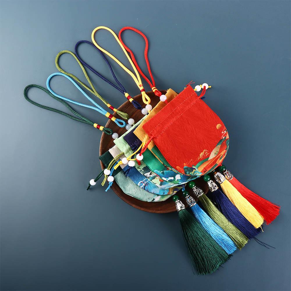 Hanging Decoration Drawstring Empty Sachet Chinese Style Storage Bag Purse Pouch Women Jewelry Bag