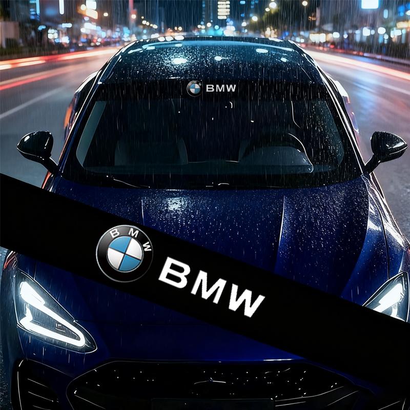 YNQS5 Car Sunshade Stickers Auto Front Windshield Decorative For BMW X1 X2 X3 X4 X5 1 2 3 4 5 6 Series F10 F30 F01 F25 F15 E87 E90 E91