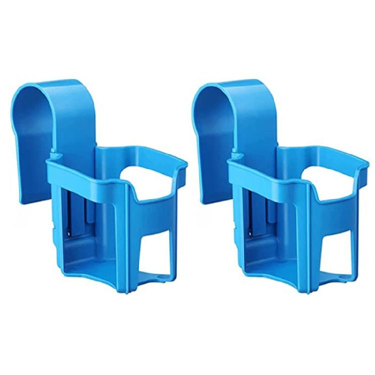 Cup Holder for Poolside Hanging Hook Drink Storage Shelf Rack for Top Round Rail