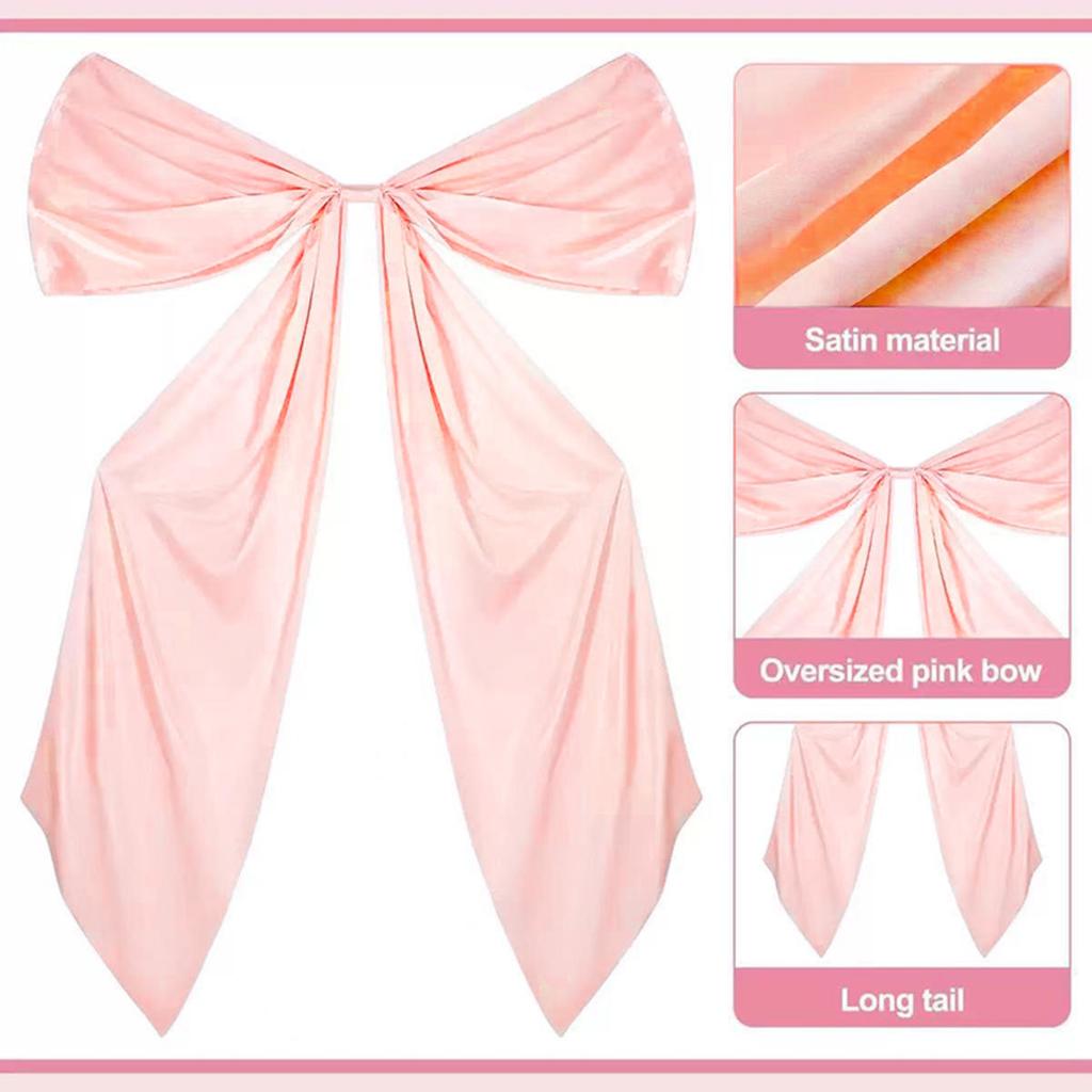Oversized Bow Ribbon for Backdrop Birthday Party Room Wall Decor Giant Ribbon Tie Hanging Gift Coquette Wall Decor Bowknot