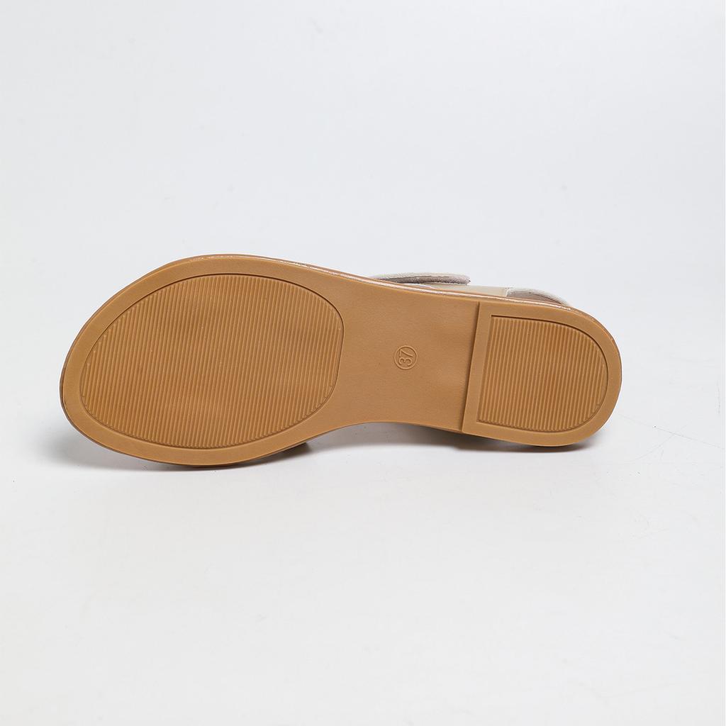 Summer Cross Glitter Open Toe Flat Beach Sandals