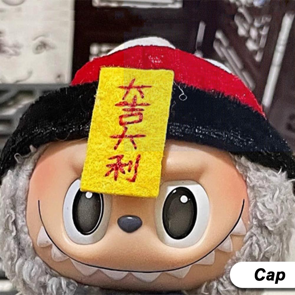 

For Labubu 17cm Pendant Doll Outfit Cute and Auspicious Zombie Replacement Outfit Good Luck Cute Doll Mini Clothes 02#