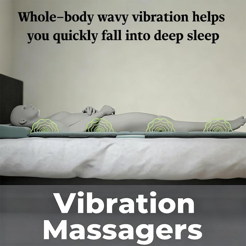Electric Full Body Vibration Massage Mattress Mat Heating Infrared Massage Pad Massage Cushion Kneading Neck Back Pain Relief Relaxation,Nine Modes