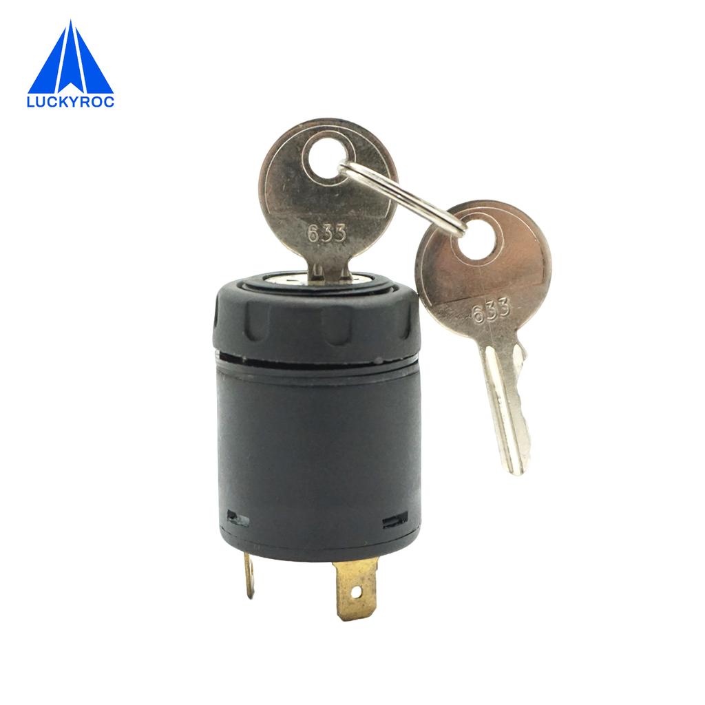 LUCKYROC Forklift Parts 633 Key Switch 7915492601 Compatible with Linde 115-03 115-11 115-12 R14 R16 126-01 P60Z