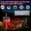 2024 Solar Animal Repeller with Flashing Lights for Outdoor Use - Deters Pigs, Rabbits, Wolves, Bears, and Rodents