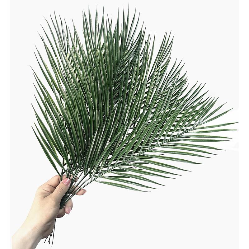 10Pcs Artificial Palm Tropical Leaves Monstera Leaves for Hawaiian Party Beach Table Wedding Baby Shower Birthday Decoration