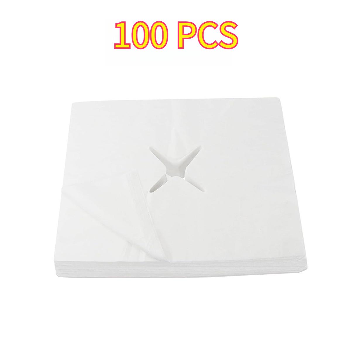 100/200 PCS Disposable Face Cradle Covers Face Cradle Covers Soft Massage Bed Sheet Spa Chairs Lash Beds Beauty Salons