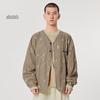 CROQUIS Men's V-Neck Cotton Print Jacket