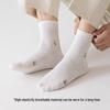 Men's Mid-Calf Socks - 100% Xinjiang Cotton, Antibacterial, Odor-Resistant, Sweat-Absorbent, Wear-Resistant, Spring/Autumn Sports Style