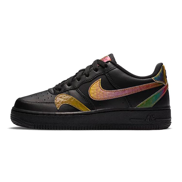 

Nike Air Force 1 Low LV8 Misplaced Swooshes Black Multi GS CZ5890-001 39