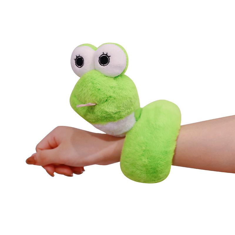 

Cute Little Snake Popping Circle Plush Toy Adult Children Holiday Gift Bracelet Decorative Doll Birthday Gift Open length 38cm
