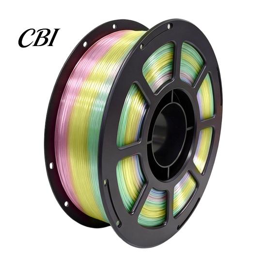 3D Printer Consumables Rainbow Gradient PETG Filament for Printer, 1.75mm 1Kg Spool Roll Candy Color Filament, Multicolor Most Printers