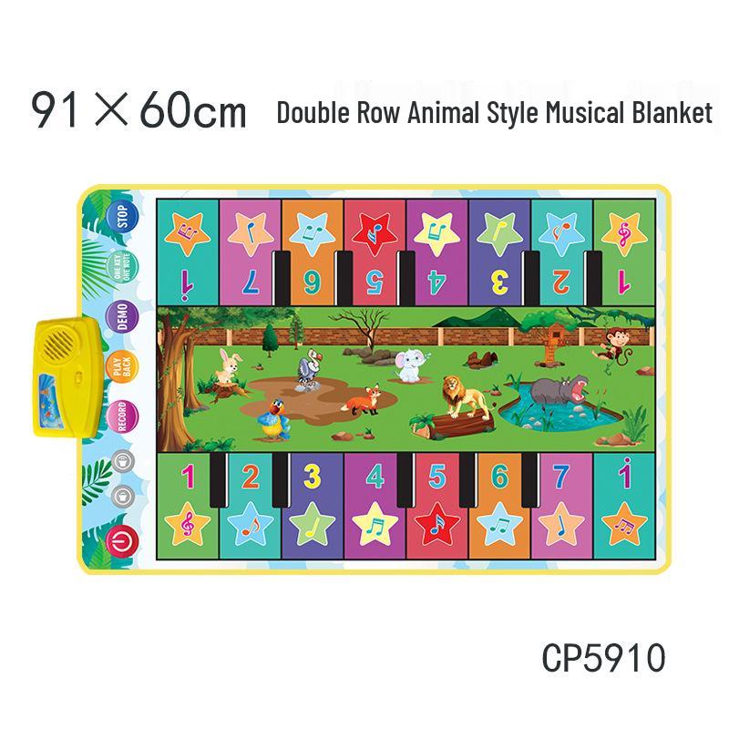 2022 Animal Music Baby Learning Piano Mat: Children's Dance Blanket Toy