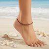 Hypoallergenic Metal Turquoise Beaded Anklet Beads Ankle Bracelet  Music Festivals