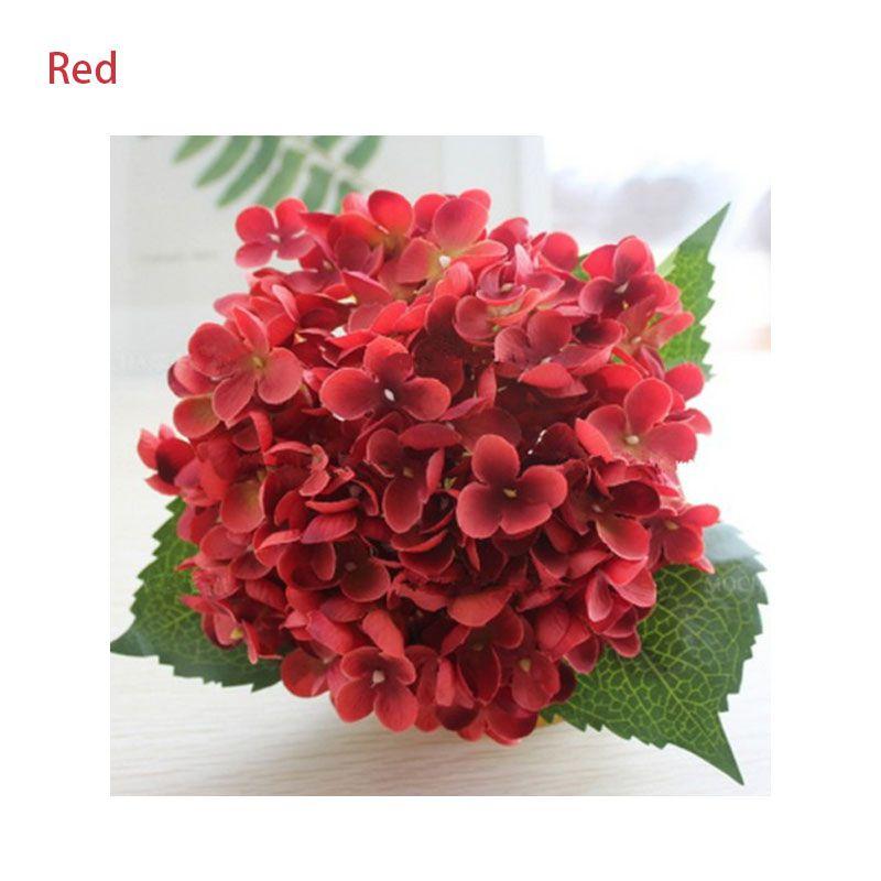 Elegant Faux Artificial Silk Hydrangea Bouquet For Stunning Home And Wedding Decor
