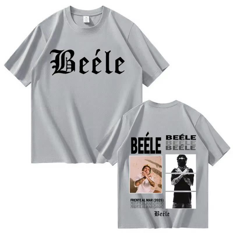 Hip Hop Rapper Beele Pop Music 2026 Spring summer Print Merch Mens Short Sleeves T Shrits Fashion High Quality Casual Cozy Top
