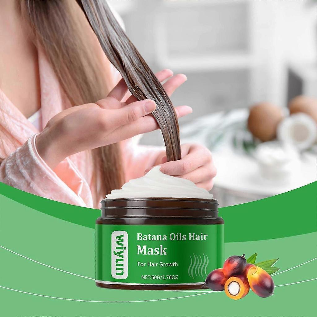 Wiyun Batana Oil Hair Moisturizing Hair Mask, Improve Hair Quality, Moisturizing, Smooth and Smooth Hair Care Hair Mask