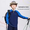 2026 Frühjahr/Sommer Outdoor Colorblock Schnelltrocknendes Langarm-T-Shirt: Reispapier, Feuchtigkeitsableitend, Atmungsaktiv, Baumwollgefühl, Lockere Passform
