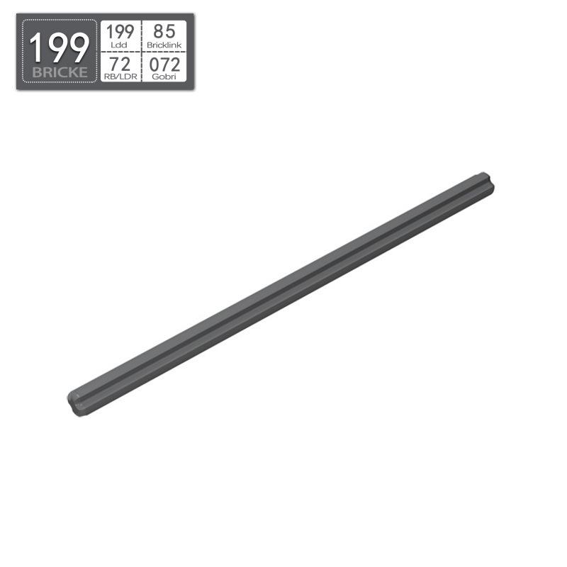 BRICKE 11# Axle 87.6 - Compatible with Lego 23948 MOC Bulk Parts Building Blocks.
